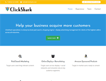 Tablet Screenshot of clickshark.com
